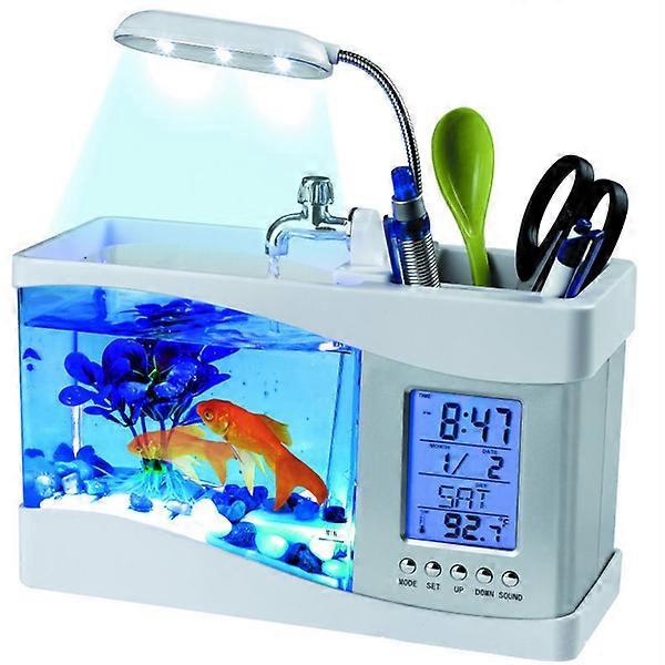 Multifunktionale USB-LCD-Display-Aquarium-LED-Lampe mit