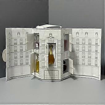 Coffret cadeau de mini-parfums en forme de château, 5 échantillons de parfum (version Q), coffret cadeau luxueux et original pour femme (anniversaire, fêtes).