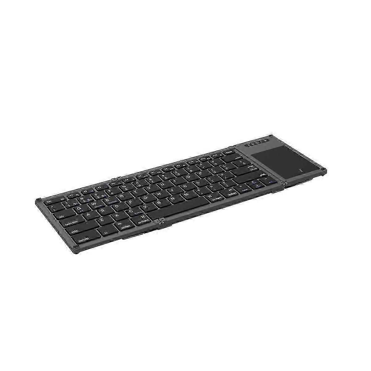 Wireless Folding Keyboard Bluetooth 78 Keys Touchpad Keypad Rechargeable For Ios, Android, Windows