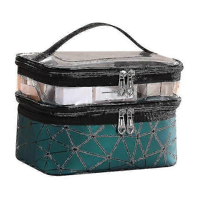 Double-layer Cosmetic Bag Box, Multi-function Storage Toilet Bag