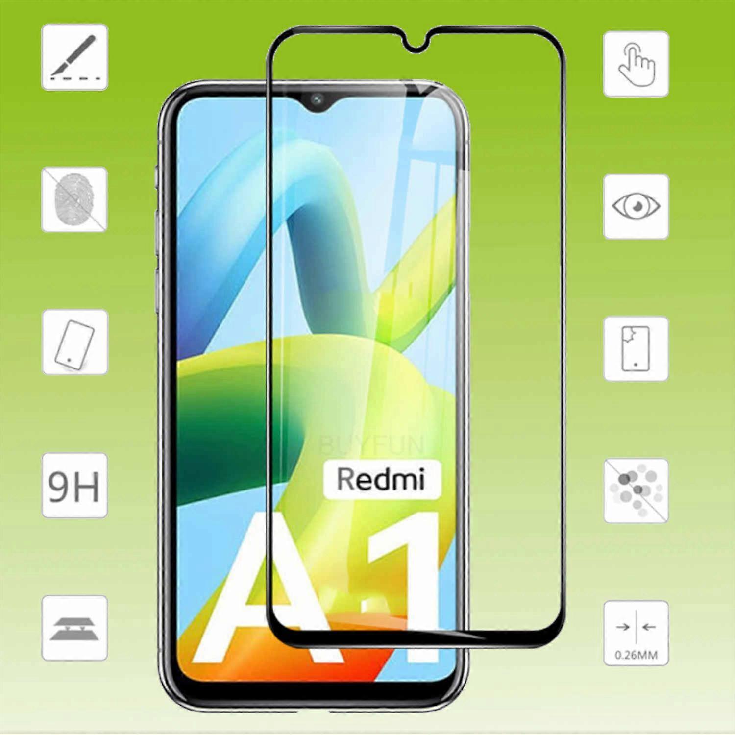 For Xiaomi Redmi A2 / A1 / A1+ Plus 2x 3D Display LCD H9 Tempered Glass Film