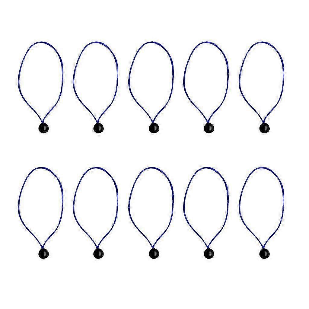 10 Pcs 24cm Elastic Tent Tie-Down Straps