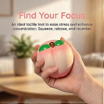 Super Soft Peach Squishy Toy, Slow Rebound Realistic Fruit Shape Squeeze Toy For Daily Stress Relief Hand Play