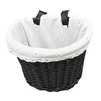 Kids Bike Basket,Bike Hanging Basket,Waterproof Detachable Bike Storage Basket,Handlebar Basket compatible with Boys Girls School Outdoor