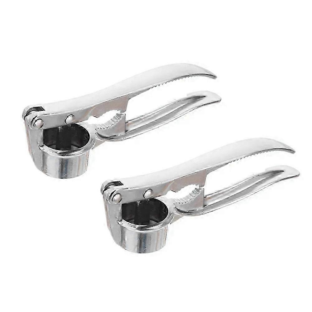 2pcs Multi-Functional Garlic Press and Ginger Crusher Kitchen Tool Set