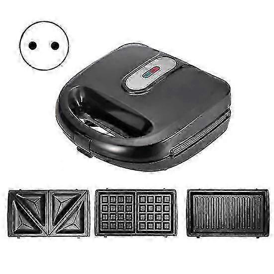 EU plug waffle sandwich maker with removable plates
