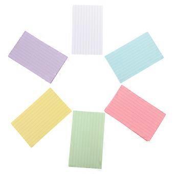 300 Sheets Index Cards Flash Cards Colored Note Cards Portable Writing Words Cards Office Supplies