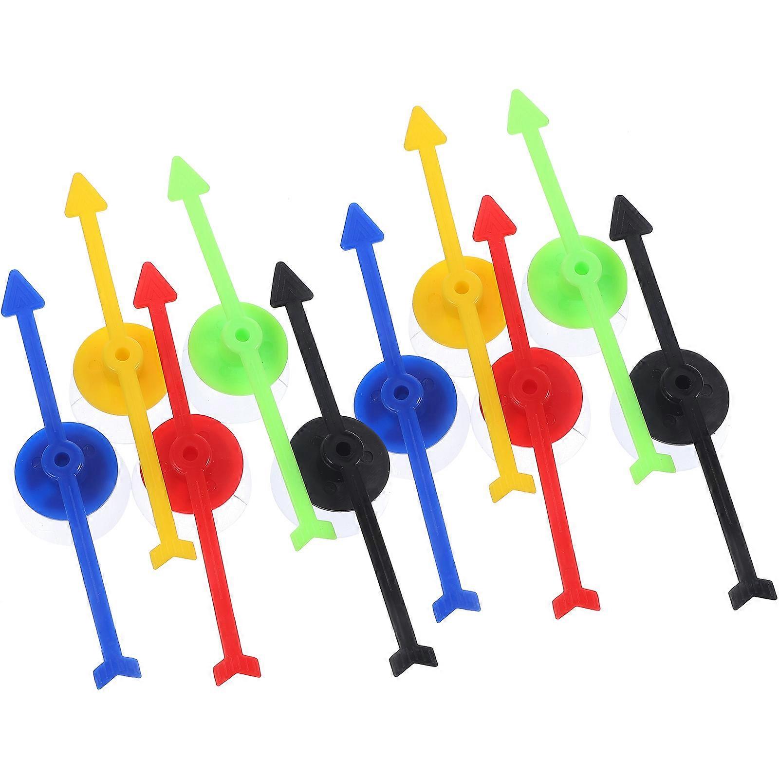 10pcs Turntable Suction Cup Pointers Interactive Game Arrows Board Game Pointers