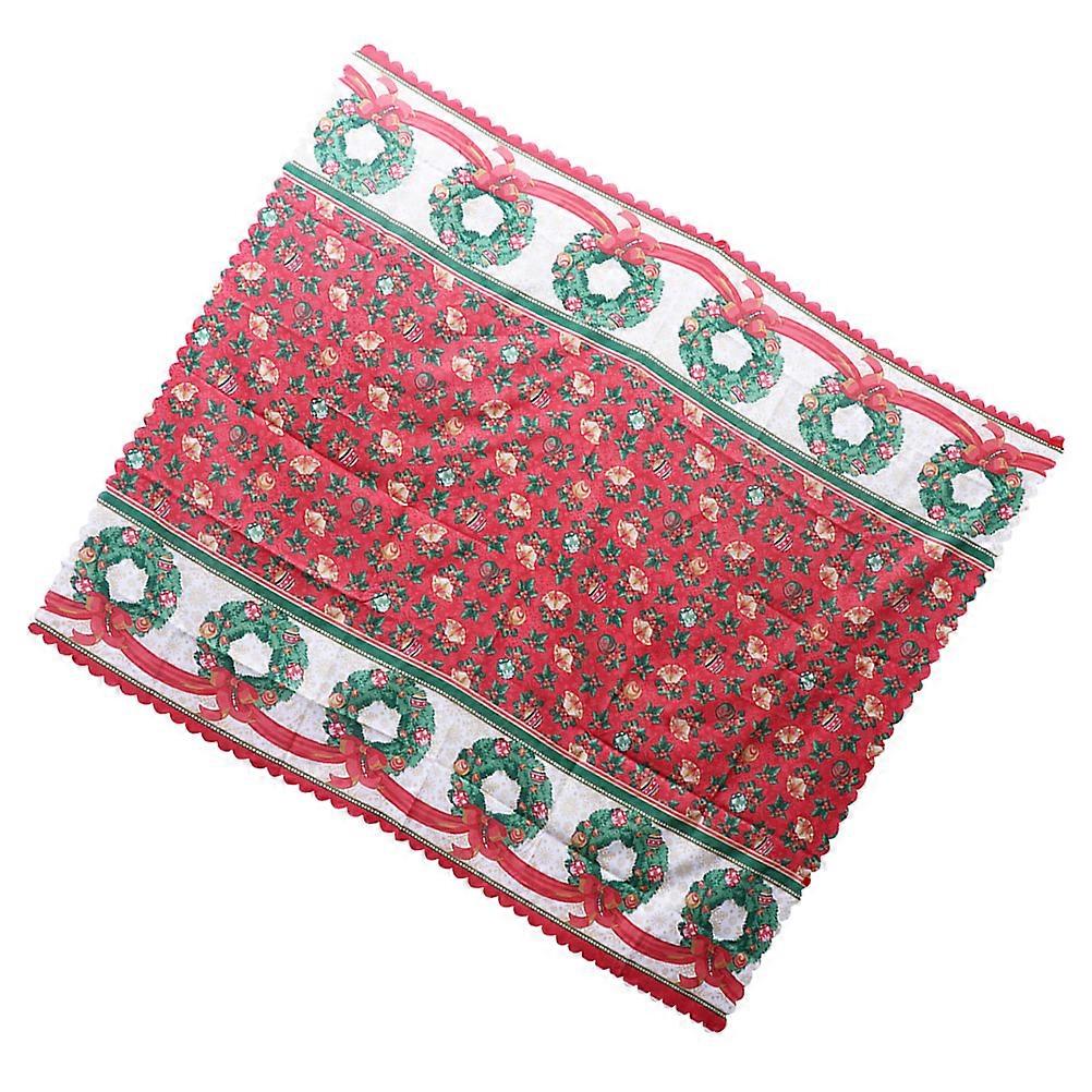 Christmas Tablecloth Polyester Table Cloth for Party Use Multi Colored