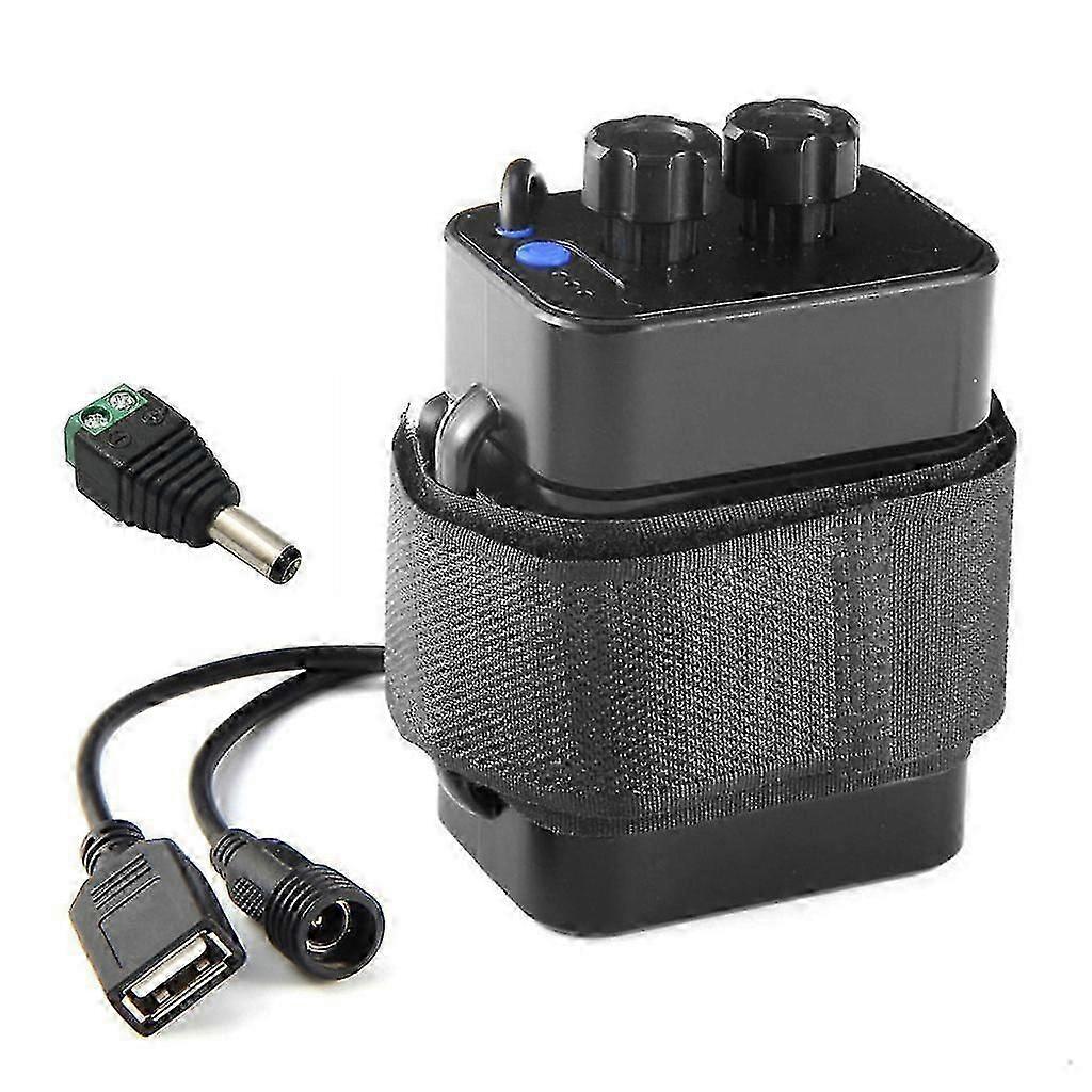 12v Waterproof Battery For Case Box With Usb Interface Support 6x 18650 Battery