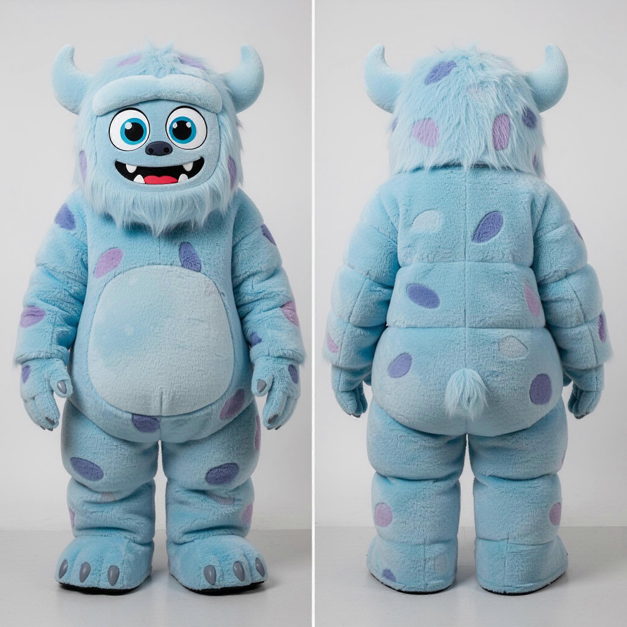 MASTICOT Sky Blue Rounded Yeti Mascot