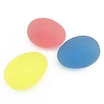 Antistressballer 3-pakning, håndstyrkende treningsapparat, stresslindrende klemballer for håndtrening, forbedrer fingerferdighet, elastisk og holdbar