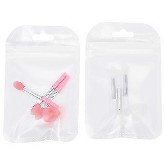 Lippenpinsel-Set für Make-up, 2 Sets Silikon-Applikatorpinsel
