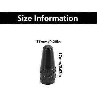 8 PCS Presta Valve Caps, dust caps for bikes, bike valve caps, for MTB Road Racing Bicycle, Rocket Style(black)