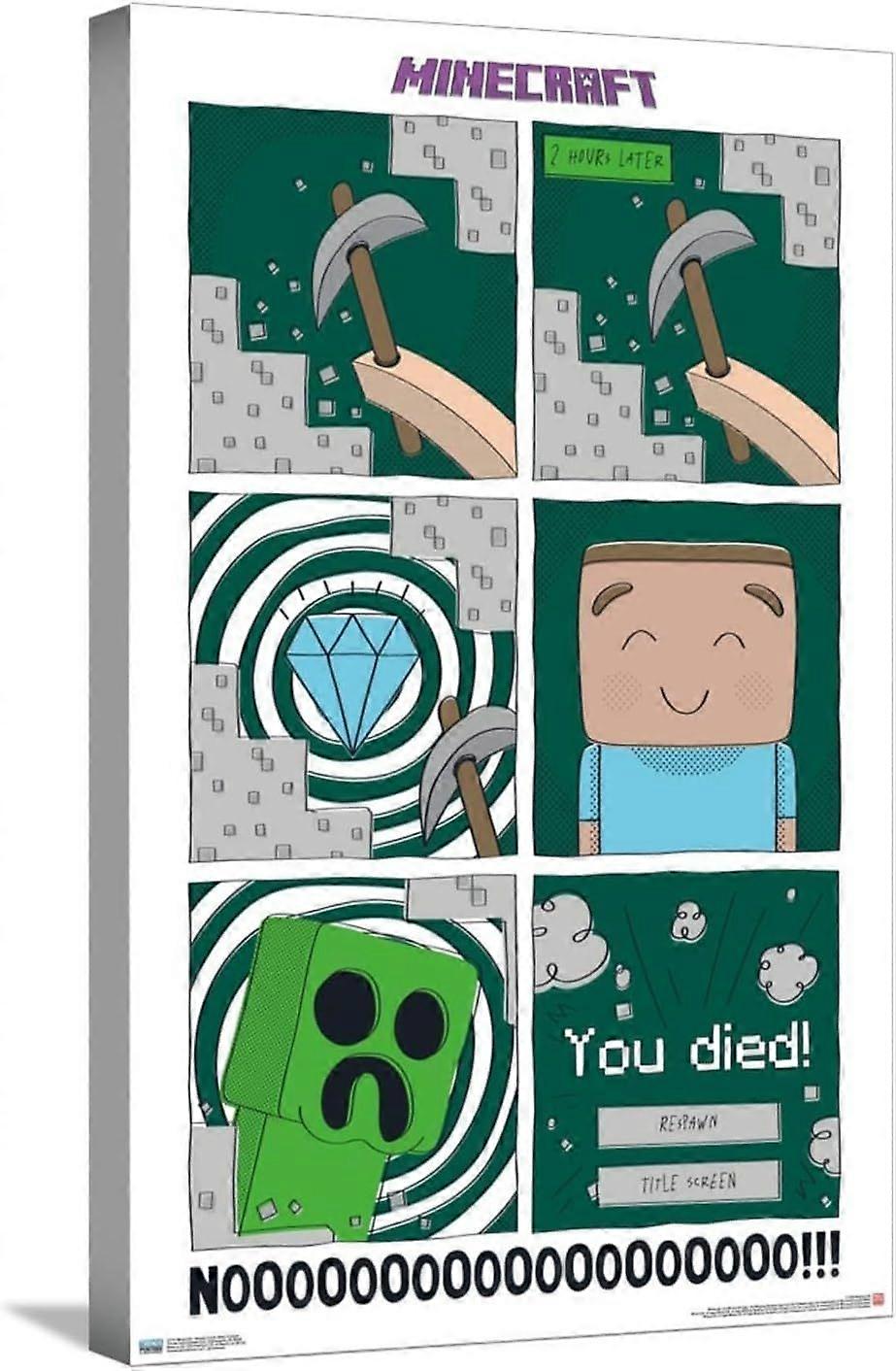 Minecraft Simple Comic Steve Creeper Jigsaw Puzzles DDA1258