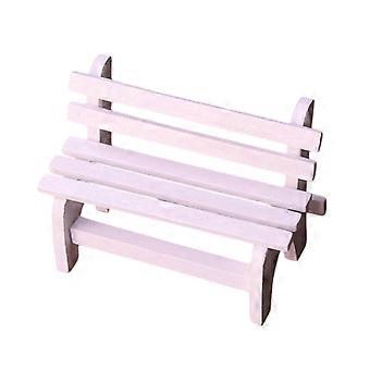 Mini Park Bench Solid Wood 10.5cm