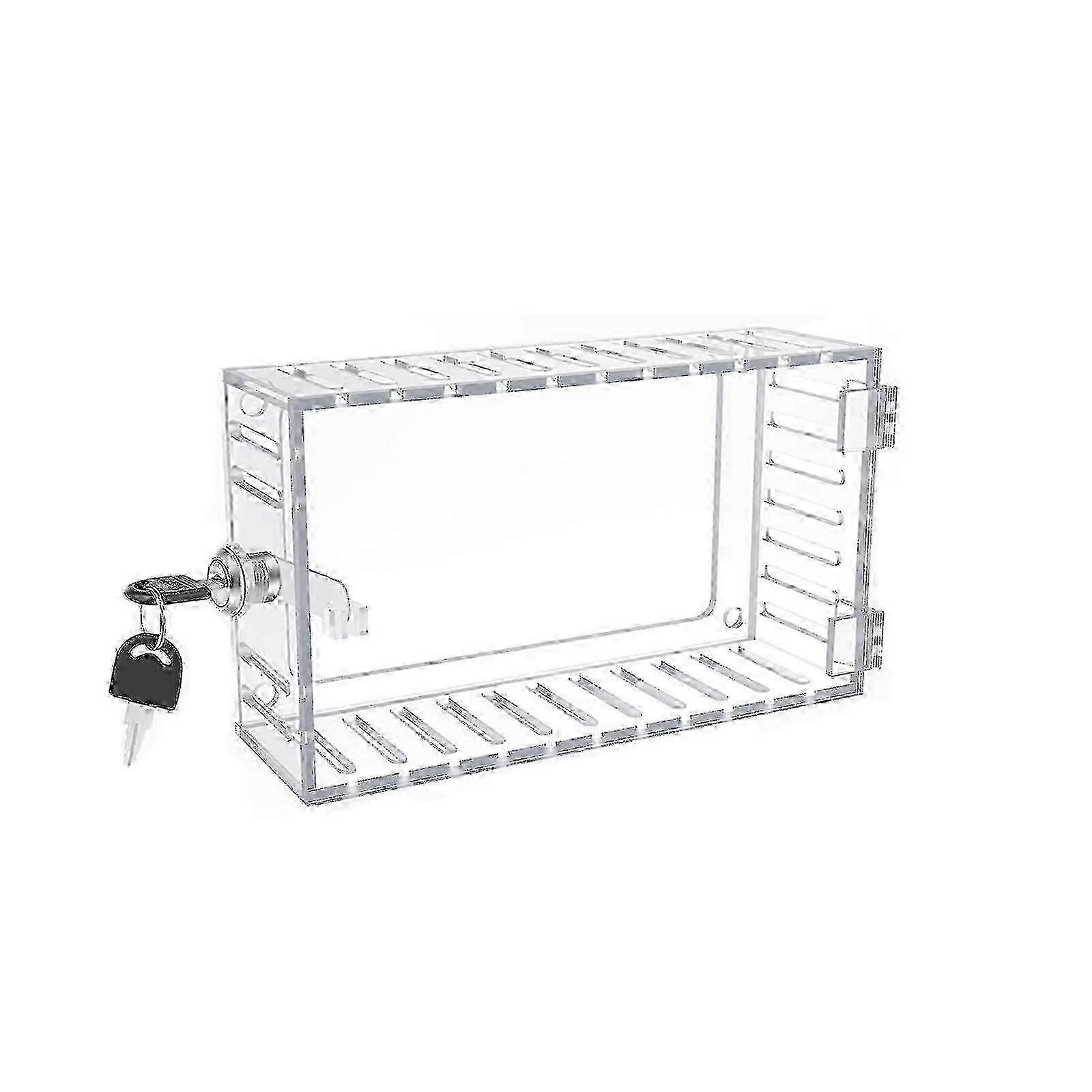 Clear Large Lock Box for Thermostat Wall Cover with Key