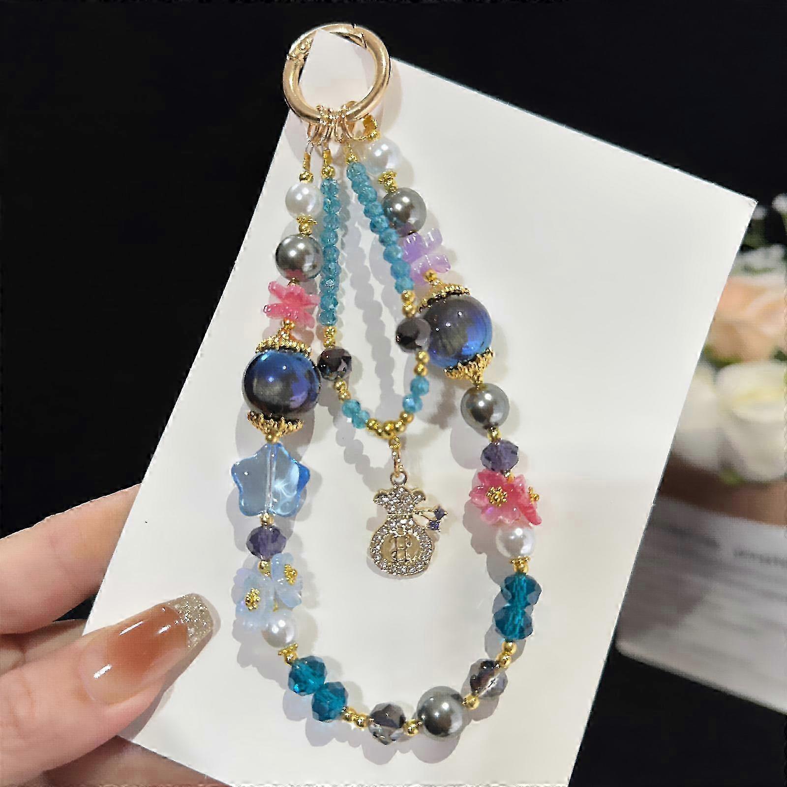 Double-Layer Floral Phone Chain
