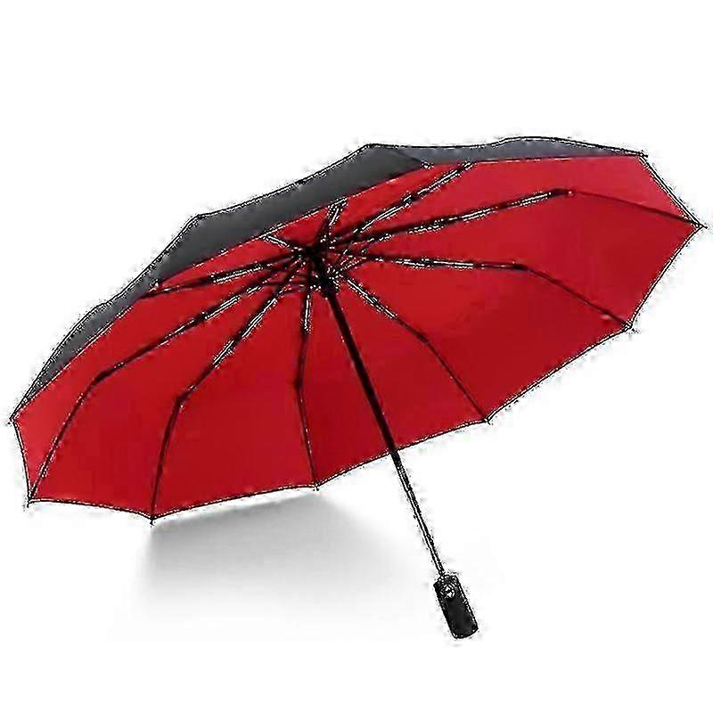 Compact 10-Rib Auto Open Twin-Level Umbrella