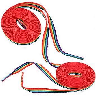 Colorful Polyester Shoelaces for Sneakers with 2Pairs Included
