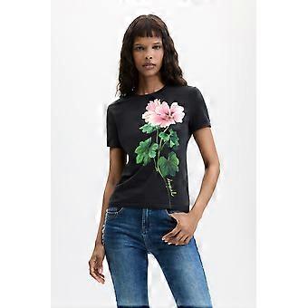 Desigual Sapporo  Large Flower Print Tshirt 26WWTK50