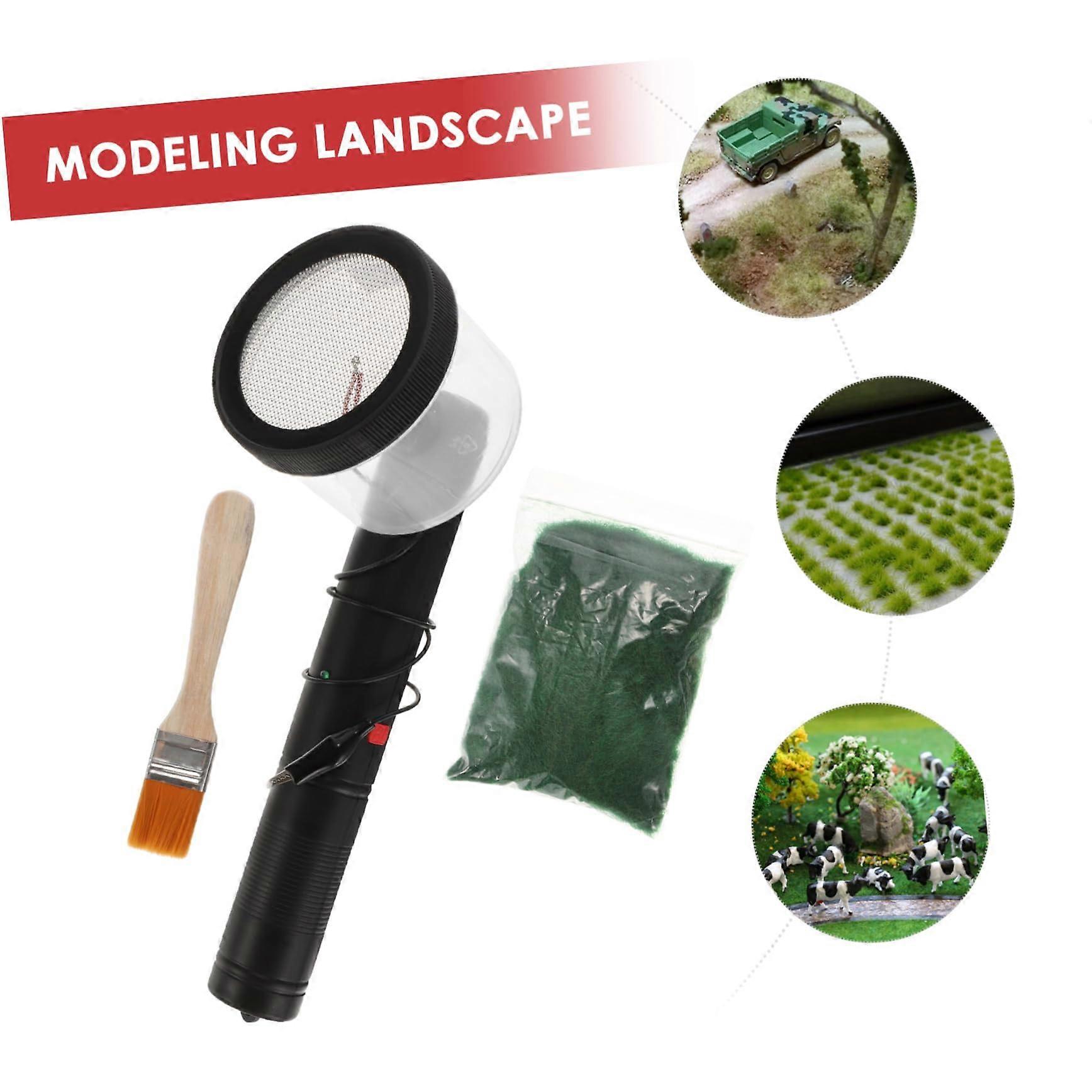 Battery Powered Static Grass Applicator for Model Railway, Precise Flocking Control and Realistic Finish