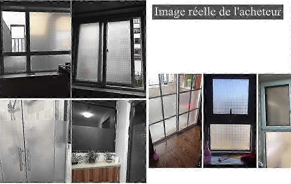 Grid Design Static Cling Window Film