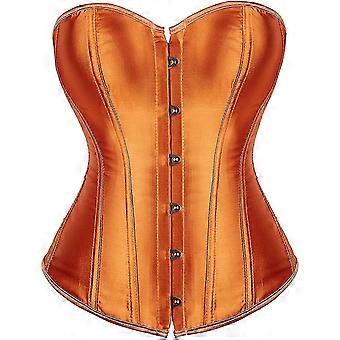 Women's Bustier Corset Top Sexy Lingerie Sets Black Satin Waist Cincher
