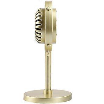 Vintage Microphone Prop for Decor with Golden ABS Material for Photography