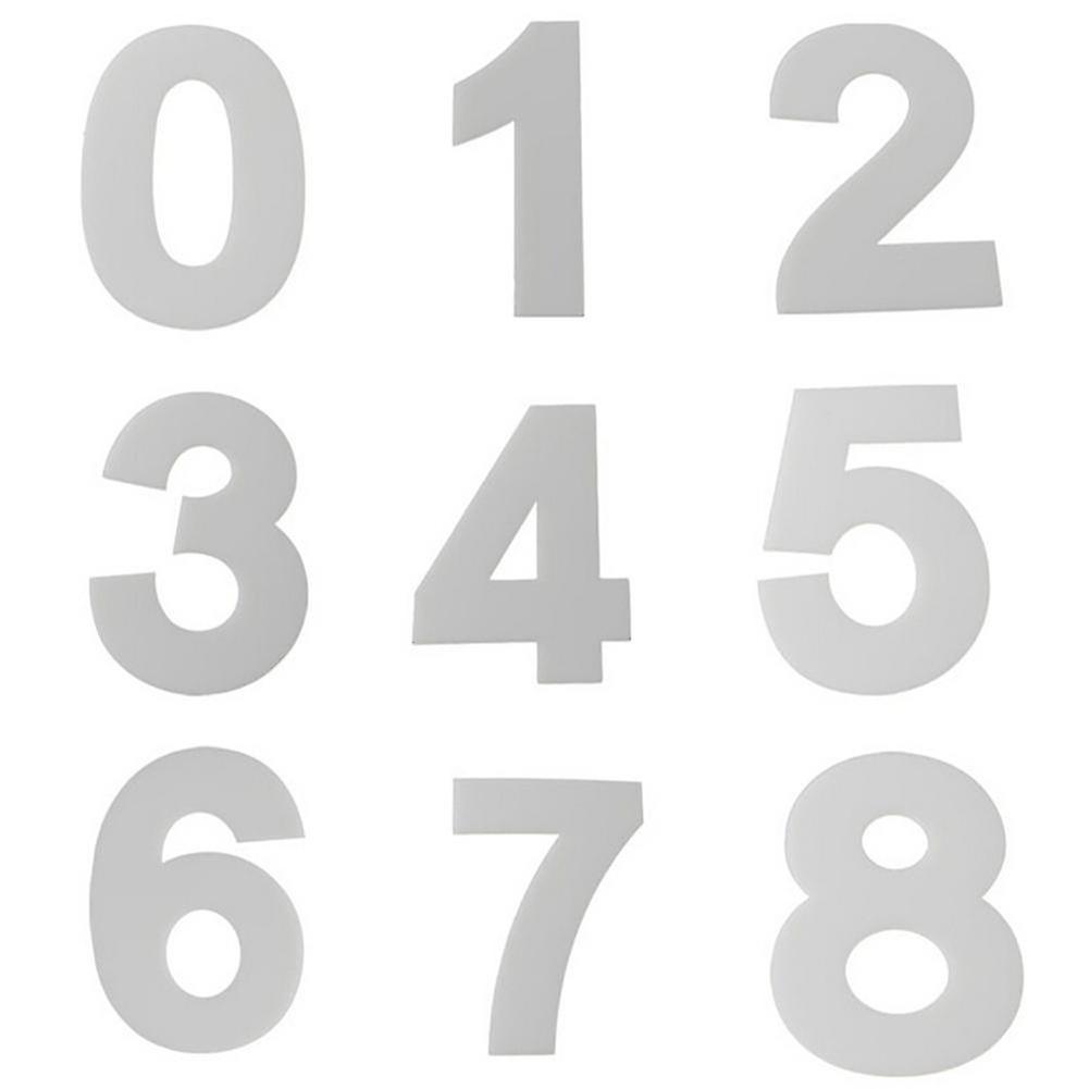 4 Inch Acrylic Casting Mold Number Alphabet 0 To 9