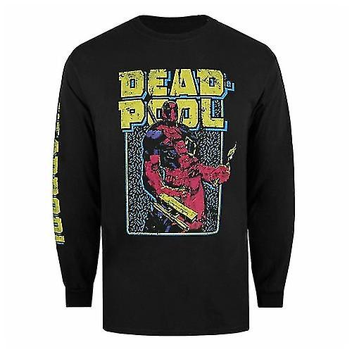 Deadpool Mens 90's Arm Long-Sleeved T-Shirt