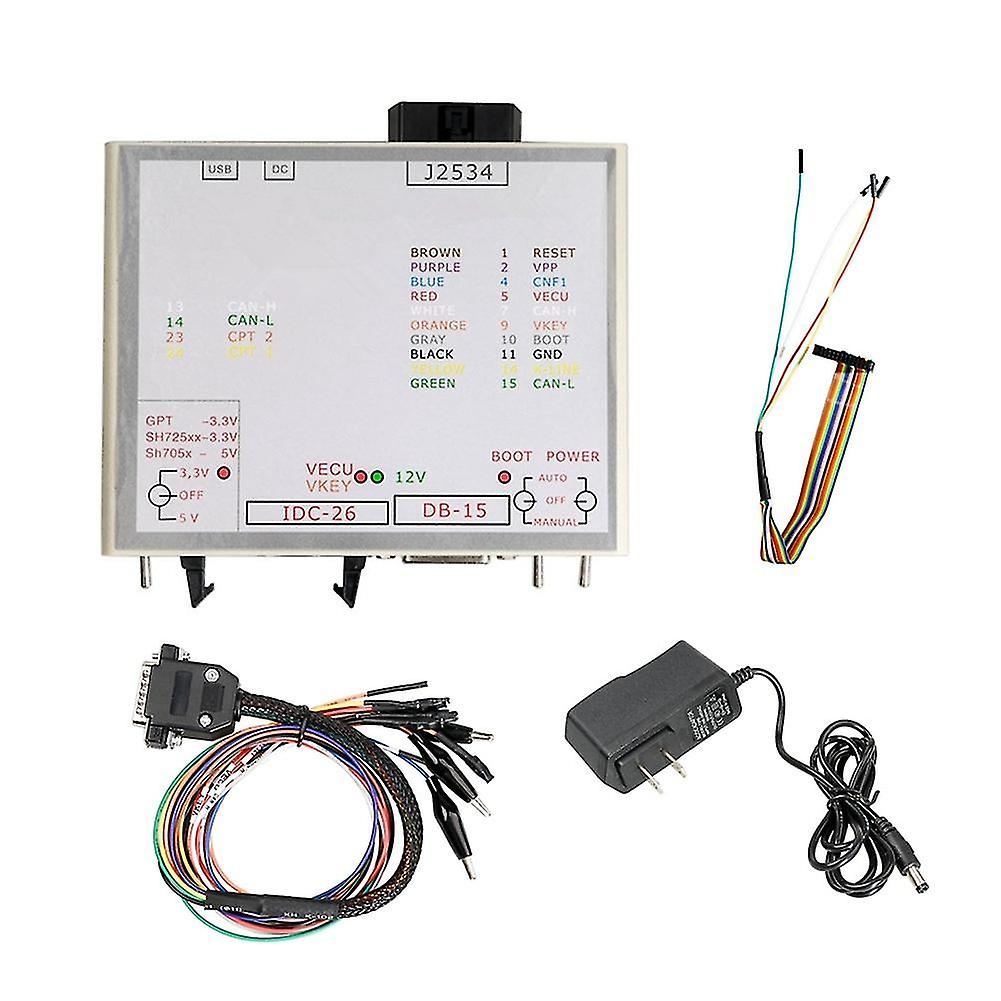 New Box J-tag For Flash Via J2534 Works For Flash Ecu-soft Obd Ecu Programmer Box Us Plug