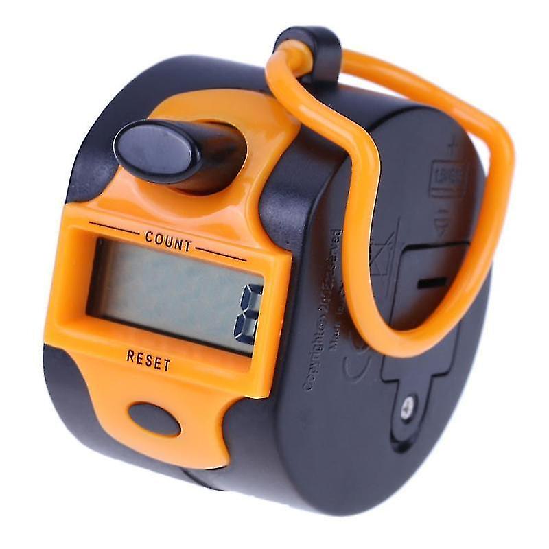 Orange H held Digit Display Electronic Counter H lcd Screen Tally Finger Mini