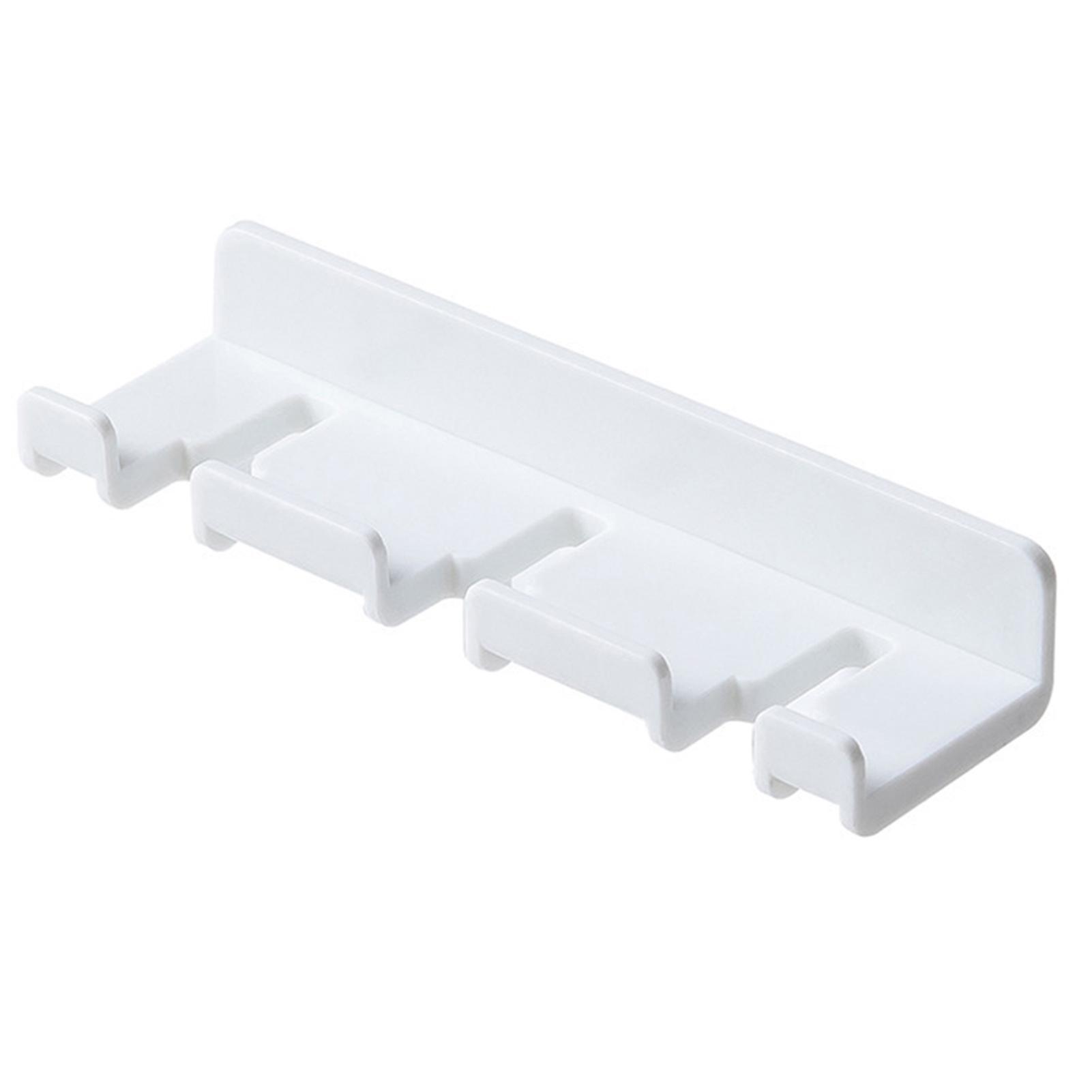 Wall Mounted Plug Hook Multipurpose Toothbrush Hanging Rack No Driling Bathroom Adhesive Hook