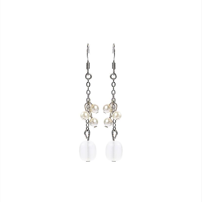 Cercei lungi cu perle