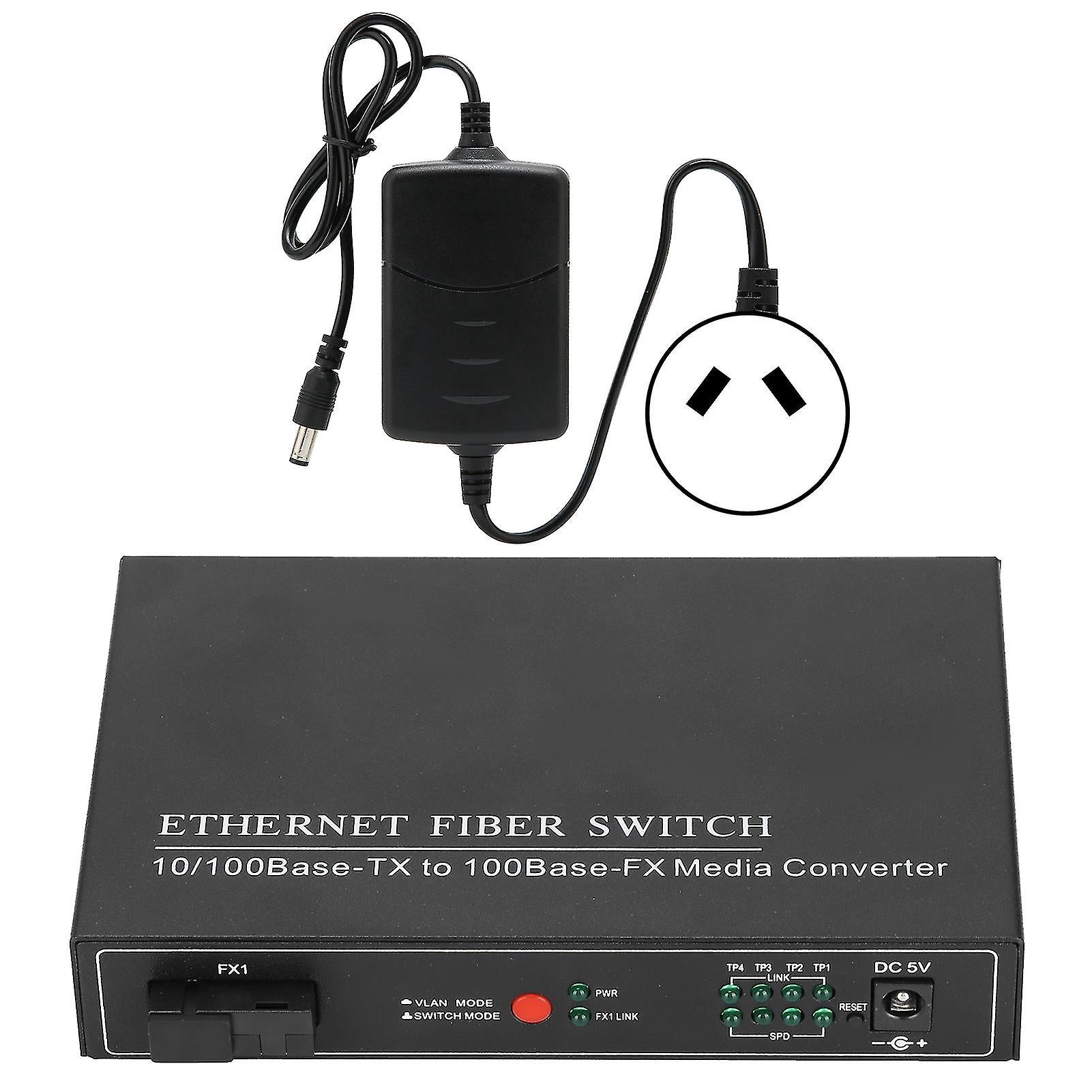 4 Ports Ethernet Fiber Switch Tbcmc3414es20a Plug Play Stable Sturdy Computer Networking Switches 100240vau Plug