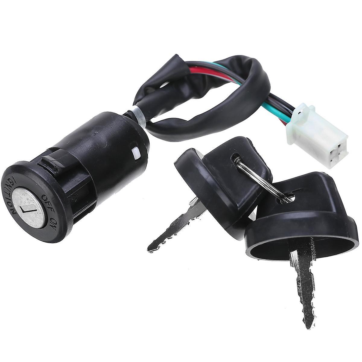 Line universal 2 ignition key Start switch Door lock key motorcycle accessories for ATV kart motorcy