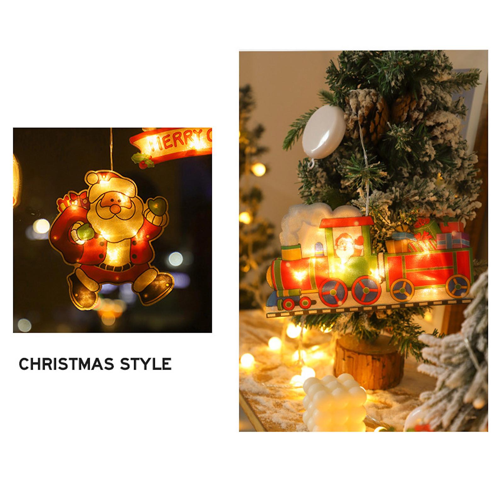 Christmas Pendant String Light Suction Cup Christmas Decorative Lamp