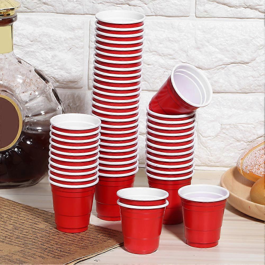 50pcs 60ml Disposable Plastic Cups Coffee Beer Drinking Cup Tableware Party Supplies