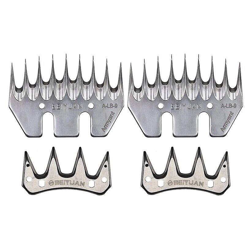 2 Set Beiyuan Sheep/goats Shears Convex Comb Cutter Shearing Clipper 9/13 Tooth Blade For Sheep Clipper Shears Scissorsd
