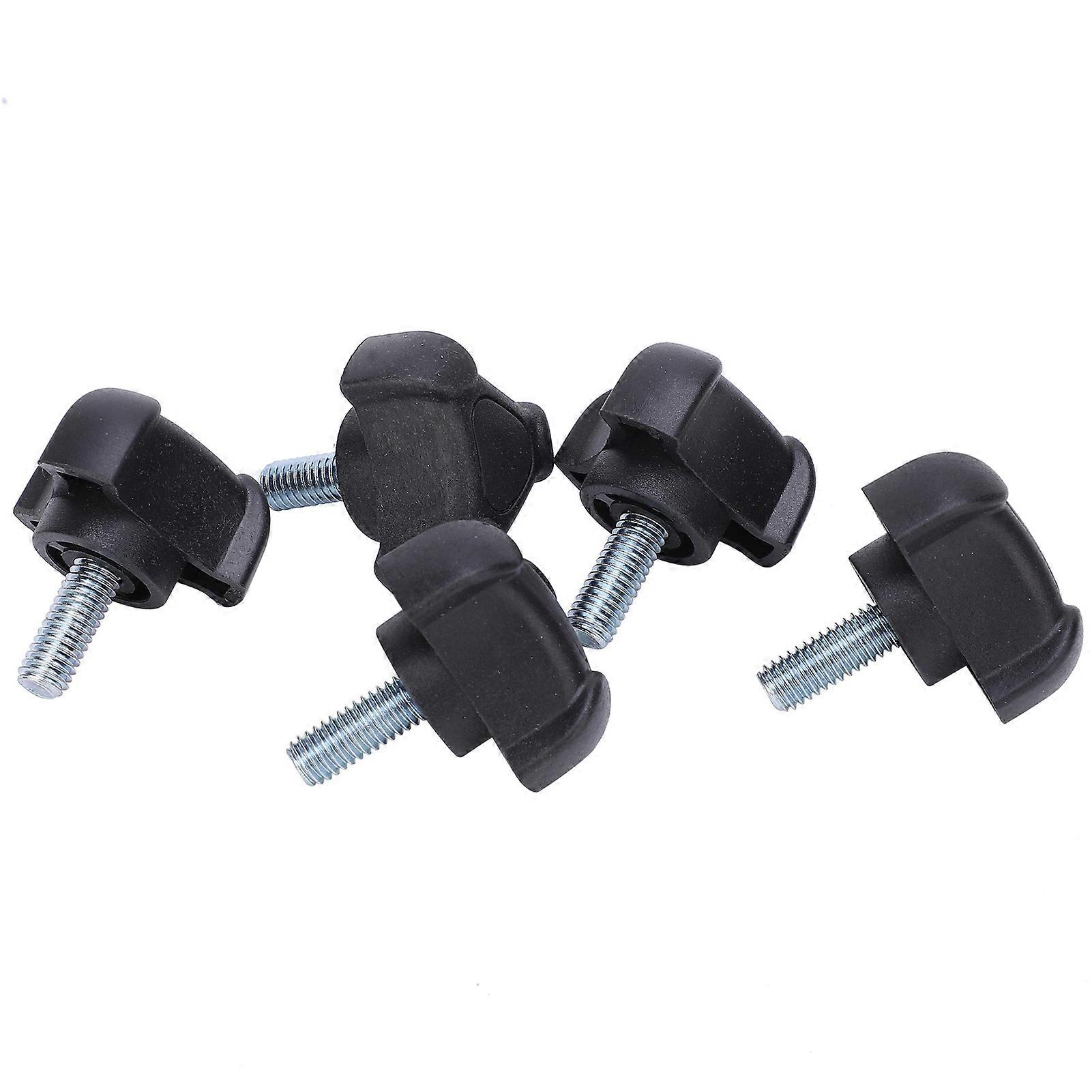 5Pcs M6 Plastic Triangular‑Head Arc Handle Screws Locking Bolt Fastener Accessory 15mm