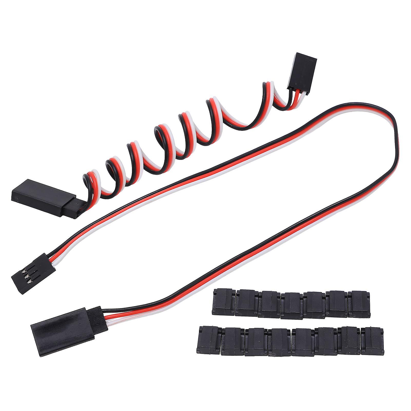 Servo Extension Cable,2pcs Female to Male Servo Receiver Extension Lead Wire Servo Connector Kit Exceptional Value