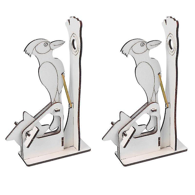 2pcs Diy Woodpecker