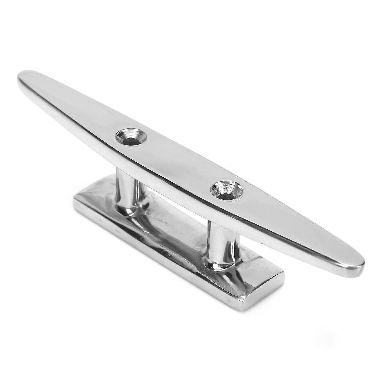 JingYi Stainless Steel Low Flat Top Boat Cleat - Marine Grade 316 Stainless, Choose 5", 6", Or 8" Size