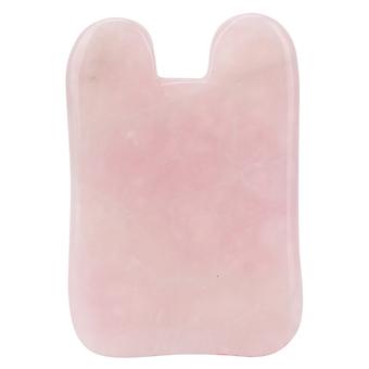 Professional Rose Quartz Gua Sha Facial Massage Tool, Portable Scraping Board for Face Beauty