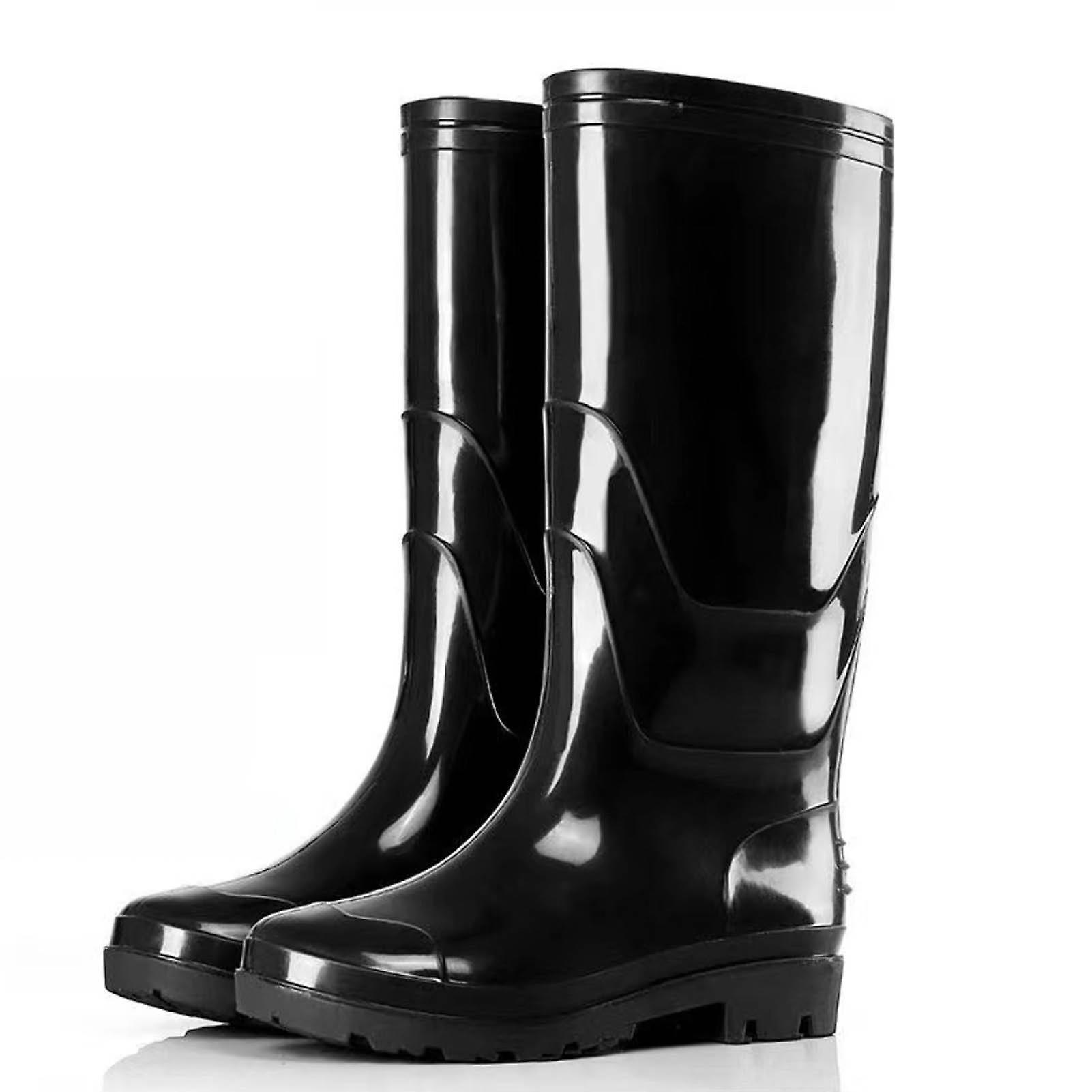 Men Rain Boots Waterproof Non Slip Wear Resistant Ergonomic Labor Protection Equipment High Boots 44(28x38x10.5)
