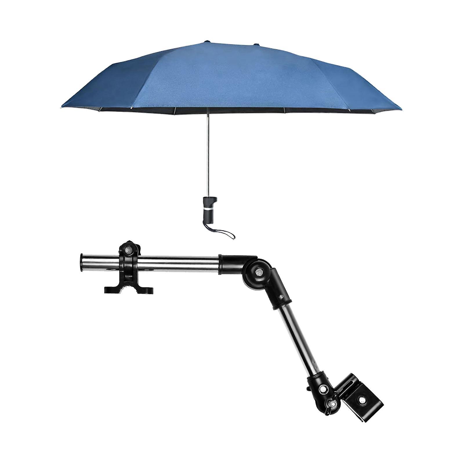 Beach Chair Umbrella with Universal Clamp Stroller Umbrella Clip on Umbrella Red Single Layer