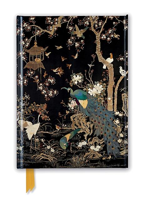 Ashmolean Museum Embroidered Hanging With Peacock Foiled Journal Notebook  blank book Book