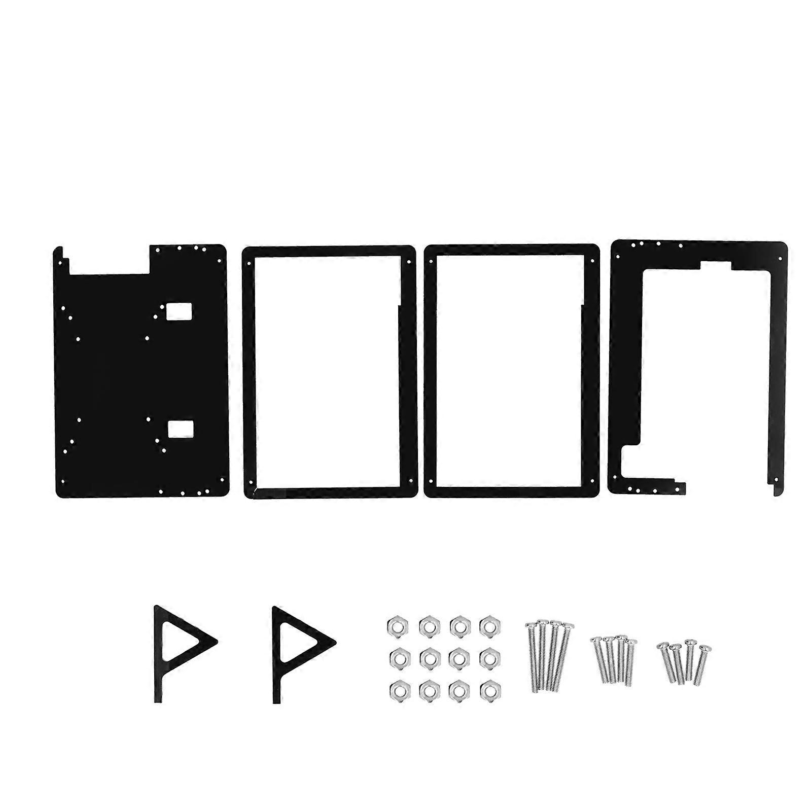 7in Acrylic Touch Screen Case Holder for Raspberry Pi Touchscreen with Stand Bracket Protective Housing