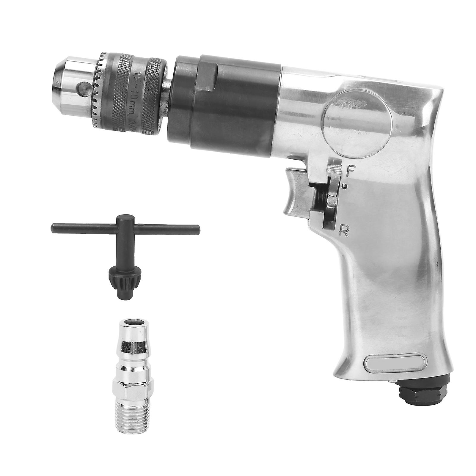 Air Drill 3/8 Inch 2000rpm Variable Speed Forward Reverse Adjustable Strong Bearing Handheld Pneumatic Drill
